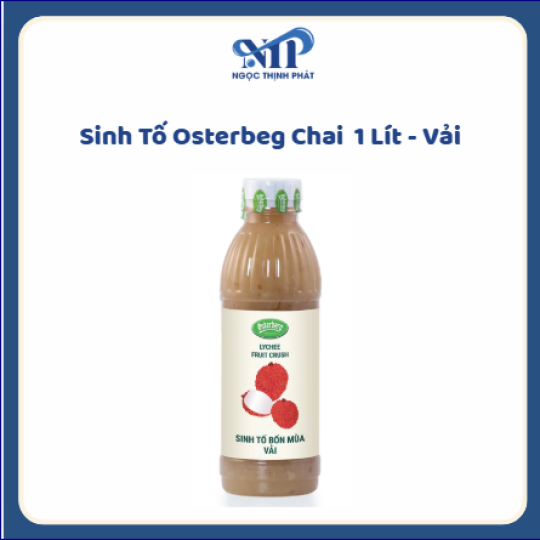 Sinh Tố OSTERBERG chai 1 lít - Vải(CTKM: Mua 1 thùng giảm 2k/chia, có thể mix)