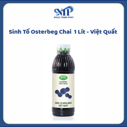 Sinh Tố OSTERBERG chai 1 lít - Việt Quất (CTKM: Mua 1 thùng giảm 2k/chia, có thể mix)