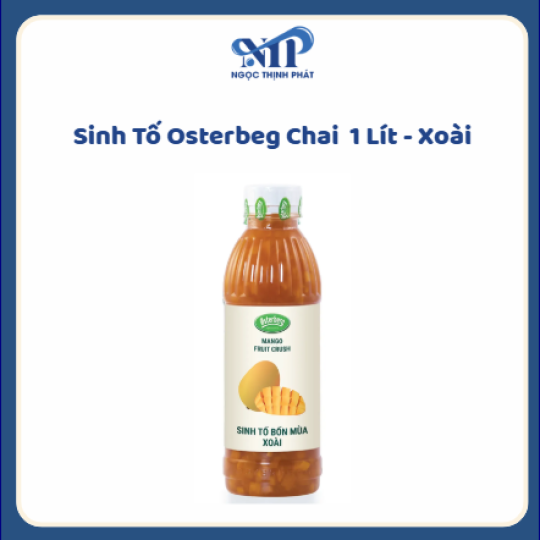 Sinh Tố OSTERBERG chai 1 lít - Xoài (CTKM: Mua 1 thùng giảm 2k/chia, có thể mix)