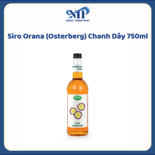 OSTERBERG (ORANA) - Siro  hương Chanh Dây chai 750ml