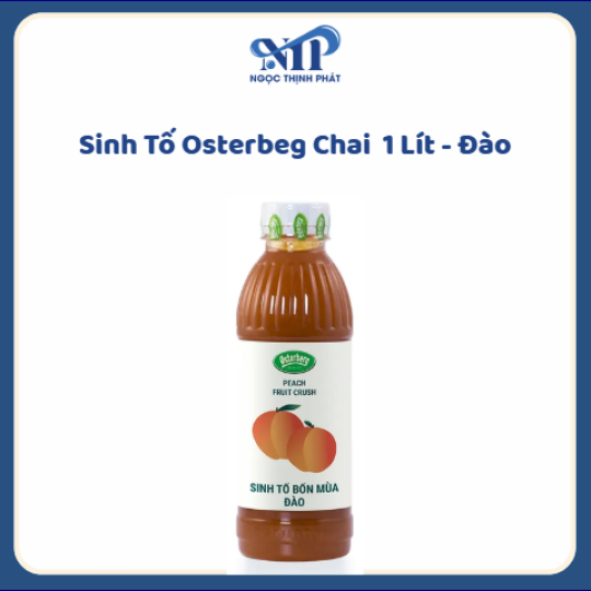 Sinh Tố OSTERBERG chai 1 lít - Đào (CTKM: Mua 1 thùng giảm 2k/chia, có thể mix)