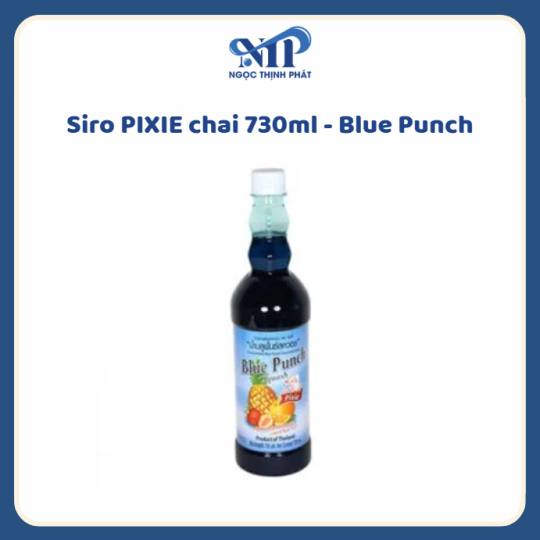 Siro Pixie 730ml - vị Blue Punch (CTKM: Mua 12 chai giảm 2k/ 1 chai, Có thể mix)