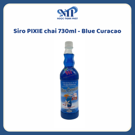 Siro Pixie 730ml - vị Blue Curacao (CTKM: Mua 12 chai giảm 2k/ 1 chai, Có thể mix)