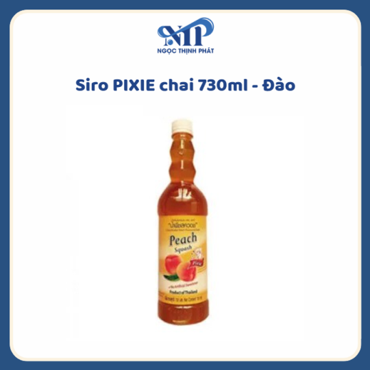 Siro Pixie 730ml - vị Đào (CTKM: Mua 12 chai giảm 2k/ 1 chai, Có thể mix)