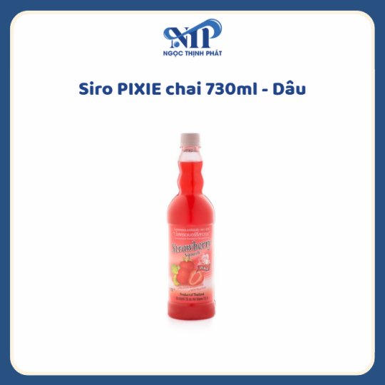 Siro Pixie 730ml - vị Dâu (CTKM: Mua 12 chai giảm 2k/ 1 chai, Có thể mix)