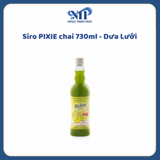Siro Pixie 730ml - vị Dưa Lưới (CTKM: Mua 12 chai giảm 2k/ 1 chai, Có thể mix)