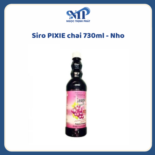 Siro Pixie 730ml - vị Nho (CTKM: Mua 12 chai giảm 2k/ 1 chai, Có thể mix)