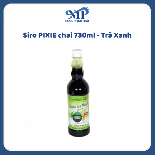 Siro Pixie 730ml - vị Trà Xanh (CTKM: Mua 12 chai giảm 2k/ 1 chai, Có thể mix)