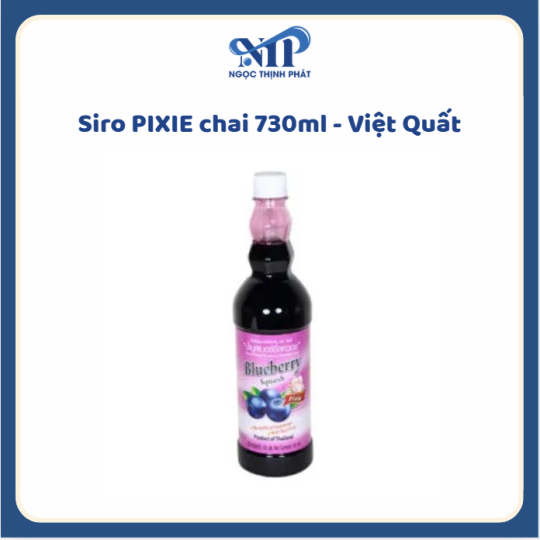 Siro Pixie 730ml - vị Việt Quất (CTKM: Mua 12 chai giảm 2k/ 1 chai, Có thể mix)