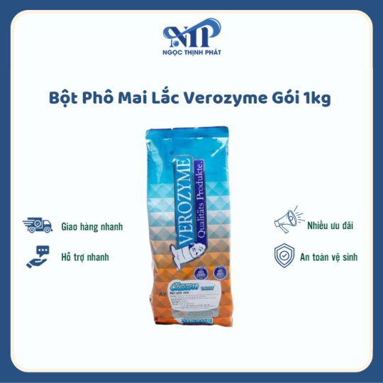 Bột Phô Mai Verozyme Gói 1kg (CTKM: Mua 1 thùng giảm 5k/ 1 gói)