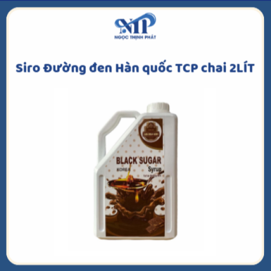 Siro Đường đen Hàn quốc chai 2 LÍT (Đường Đen Black Sugar CHAI TO 2L)