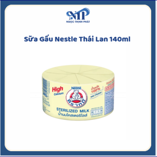 (Lốc 12 hộp) Sữa Gấu Nestle Thái Lan 140ml (CTKM: Mua 1 thùng giảm còn 970k/thùng, 1 thùng = 8 lốc)