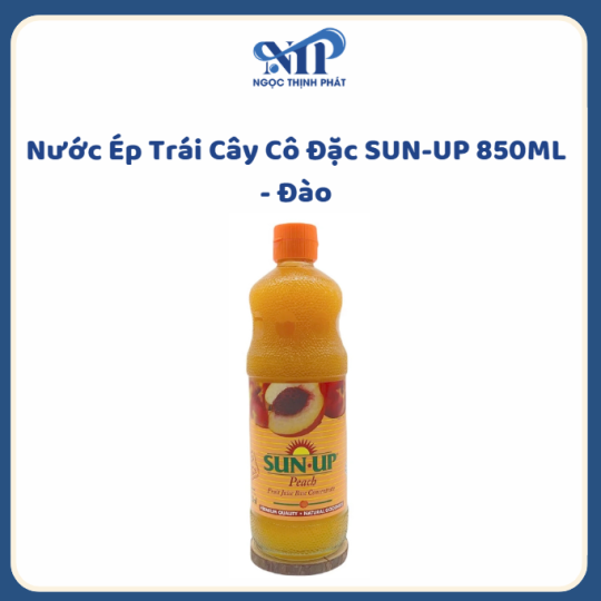 Nước Ép Trái Cây Cô Đặc SUN-UP 850ML - Đào (CTKM: Mua 1 thùng giảm 2k/ 1 chai, có thể mix)