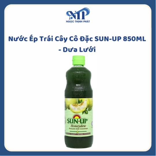 Nước Ép Trái Cây Cô Đặc SUN-UP 850ML - Dưa Lưới (CTKM: Mua 1 thùng giảm 2k/ 1 chai, có thể mix)