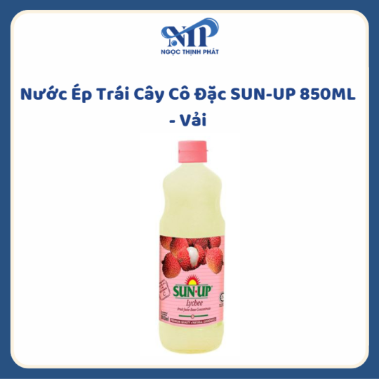 Nước Ép Trái Cây Cô Đặc SUN-UP 850ML - Vải (CTKM: Mua 1 thùng giảm 2k/ 1 chai, có thể mix)