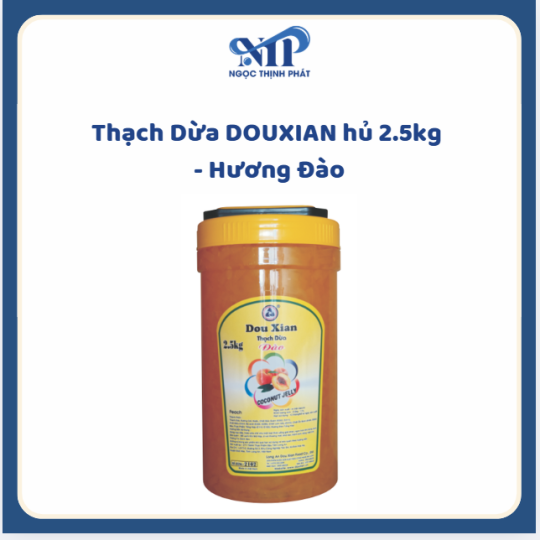 Thạch Dừa DOUXIAN hủ 2.5kg - hương Đào