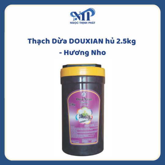 Thạch Dừa DOUXIAN hủ 2.5kg - hương Nho