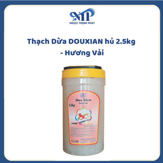 Thạch Dừa DOUXIAN hủ 2.5kg - hương Vải