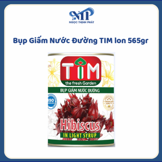 Bụp Giấm (Hoa Atiso Đỏ) Nước Đường TIM 560gr (CTKM: Mua 12 hộp giảm 2k/1 hộp)