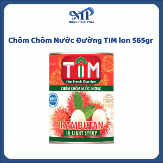 Chôm Chôm Nước Đường TIM 560gr (CTKM: Mua 12 hộp giảm 2k/1 hộp)