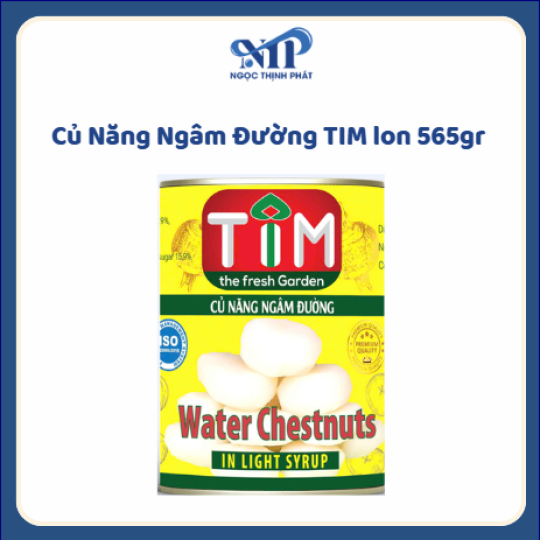 Củ Năng Ngâm Đường TIM 560gr (CTKM: Mua 12 hộp giảm 2k/1 hộp)