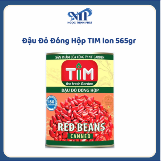 Đậu Đỏ Đóng Hộp TIM 560gr (CTKM: Mua 12 hộp giảm 2k/1 hộp)