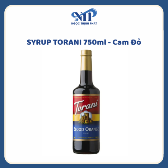 SYRUP TORANI 750ml - Siro Cam Đỏ (CTKM: Mua 12 chai giảm 2k/chai, có thể mix)