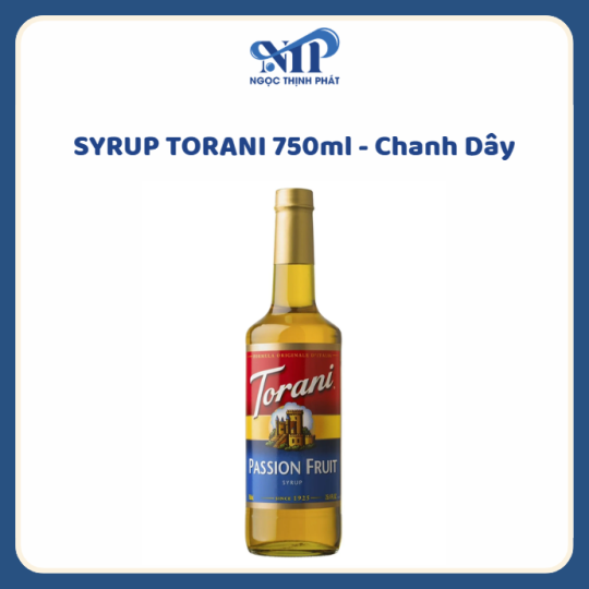 SYRUP TORANI 750ml - Siro Chanh Dây (CTKM: Mua 12 chai giảm 2k/chai, có thể mix)