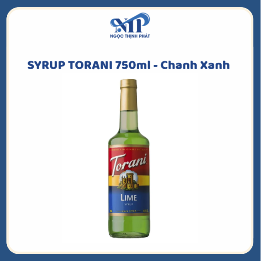 SYRUP TORANI 750ml - Siro Chanh Xanh (CTKM: Mua 12 chai giảm 2k/chai, có thể mix)