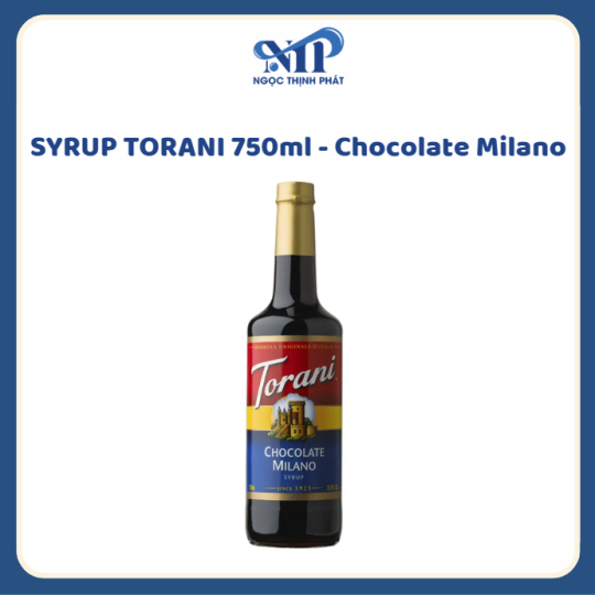 SYRUP TORANI 750ml - Siro Chocolate Milano (CTKM: Mua 12 chai giảm 2k/chai, có thể mix)