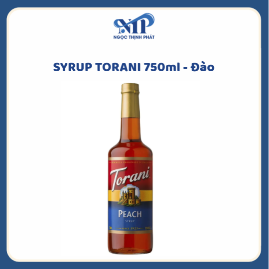 SYRUP TORANI 750ml - Siro Đào (CTKM: Mua 12 chai giảm 2k/chai, có thể mix)