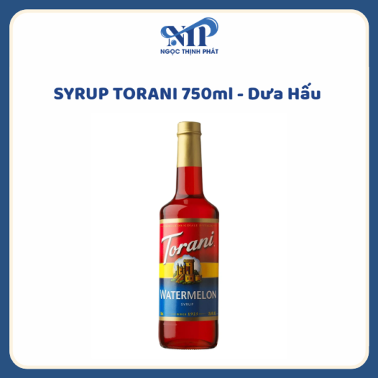 SYRUP TORANI 750ml - Siro Dưa Hấu (CTKM: Mua 12 chai giảm 2k/chai, có thể mix)