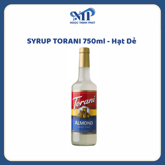 SYRUP TORANI 750ml - Siro Hạnh Nhân (CTKM: Mua 12 chai giảm 2k/chai, có thể mix)