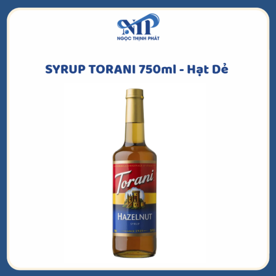 SYRUP TORANI 750ml - Siro Hạt Dẻ (CTKM: Mua 12 chai giảm 2k/chai, có thể mix)