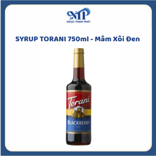 SYRUP TORANI 750ml - Siro Mâm Xôi Đen (CTKM: Mua 12 chai giảm 2k/chai, có thể mix)