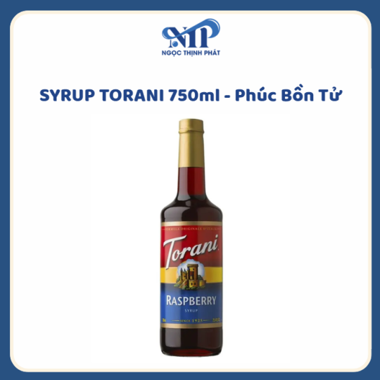 SYRUP TORANI 750ml - Siro Phúc Bồn Tử (CTKM: Mua 12 chai giảm 2k/chai, có thể mix)