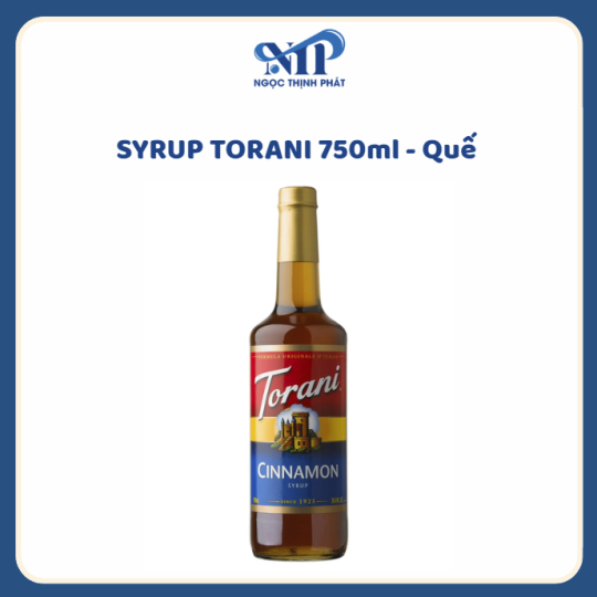 SYRUP TORANI 750ml - Siro Quế (CTKM: Mua 12 chai giảm 2k/chai, có thể mix)