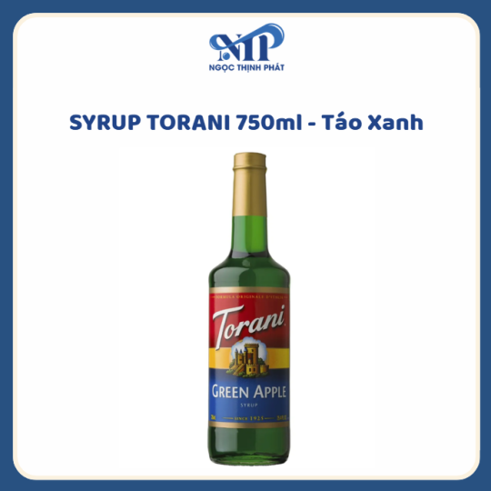 SYRUP TORANI 750ml - Siro Táo Xanh (CTKM: Mua 12 chai giảm 2k/chai, có thể mix)