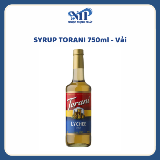 SYRUP TORANI 750ml - Siro Vải (CTKM: Mua 12 chai giảm 2k/chai, có thể mix)