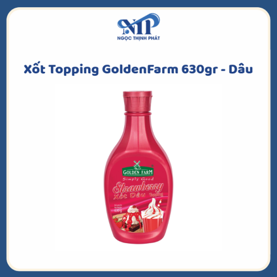 Xốt Topping GoldenFarm 630gr - Dâu