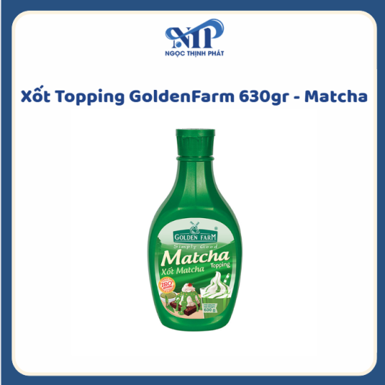 Xốt Topping GoldenFarm 630gr - Matcha