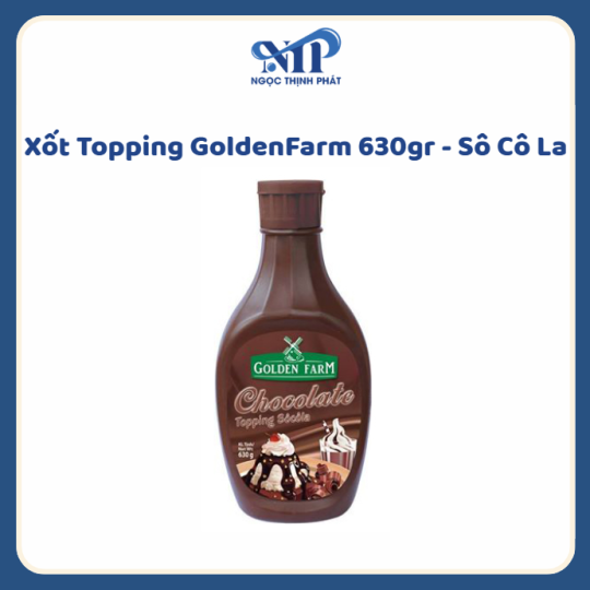 Xốt Topping GoldenFarm 630gr - Sô Cô La